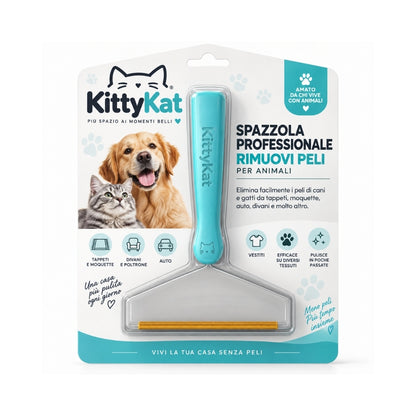 KittyKat – Spazzola Professionale per Rimuovere i Peli degli Animali