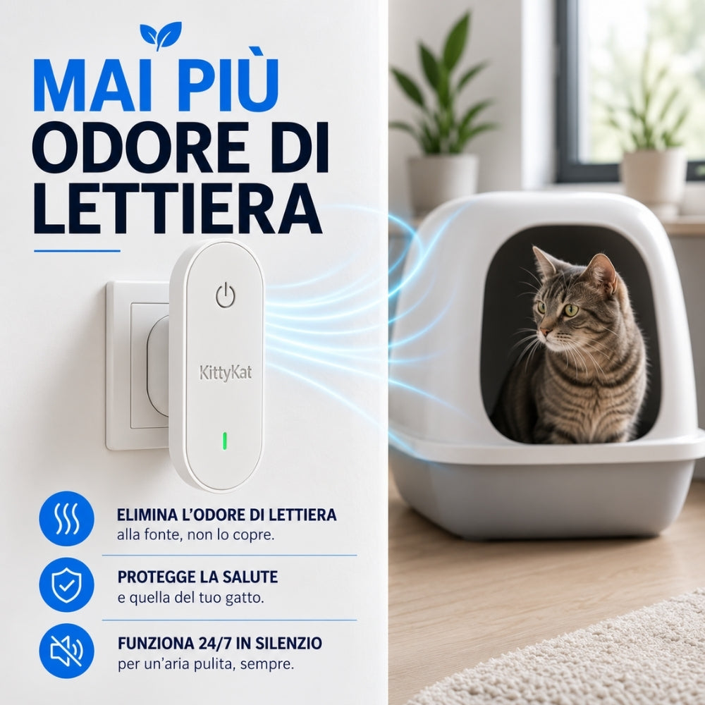 Dispositivo Automatico Neutralizza Odori per Lettiera
