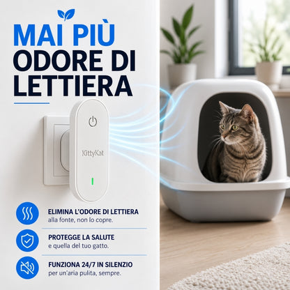 Dispositivo Automatico Neutralizza Odori per Lettiera