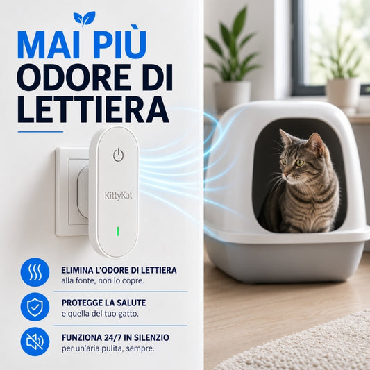 Dispositivo Automatico Neutralizza Odori per Lettiera